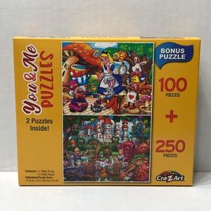 🌸$4🌸 Alice in Wonderland You & Me puzzles 11.25” x 9”